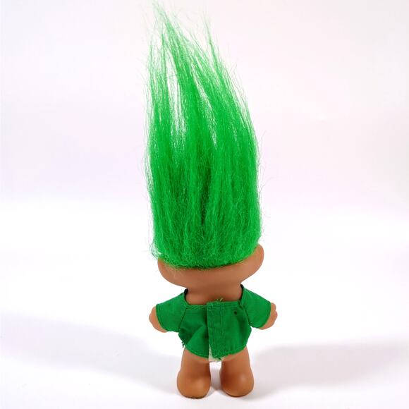 VTG Russ Troll I LOVE THE IRISH 3" Doll St. Patricks Day Green Hair Sunglasses - Picture 2 of 4